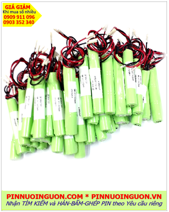 Pin sạc 3.6v 2/3AAA 350mAh; Pin đèn Exit 3.6v 2/3AAA 350mAh; Pin đèn sự cố khẩn cấp 3.6v 2/3AAA 350mAh